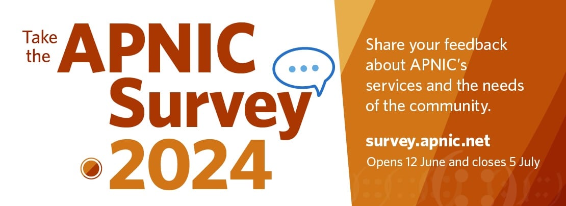 Banner image for 2024 APNIC Survey – your views matter article.